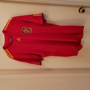 Adidas RFCF Spain ClimaCool Soccer Futbol Men's Red Jersey L